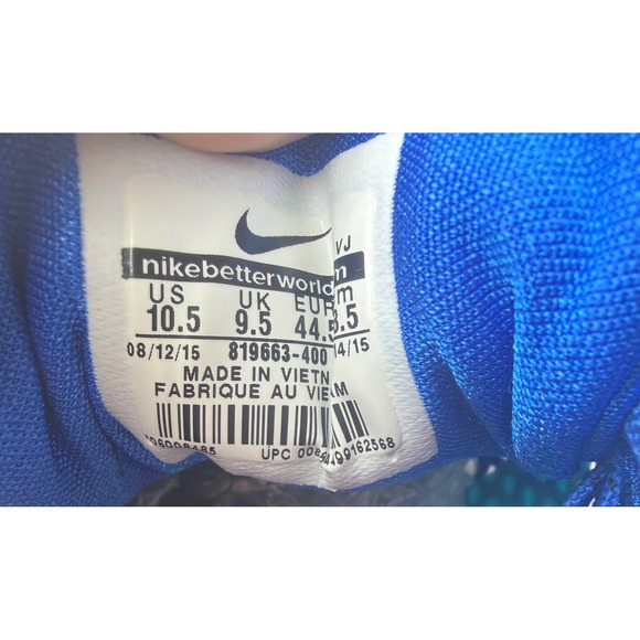 Nike Hyperchase Basketball Mens Blue Black Low Top Sneaker Shoes 819663-400 10.5 main image 5